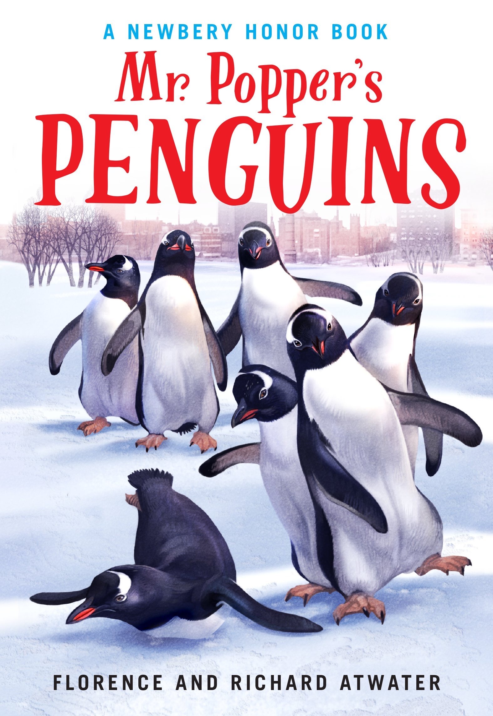 Book cover of Mr. Popper's Penguins by Florence and Richard Atwater