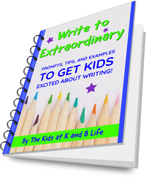 Writing prompts and tips, 10 ways to get kids excited about writing.