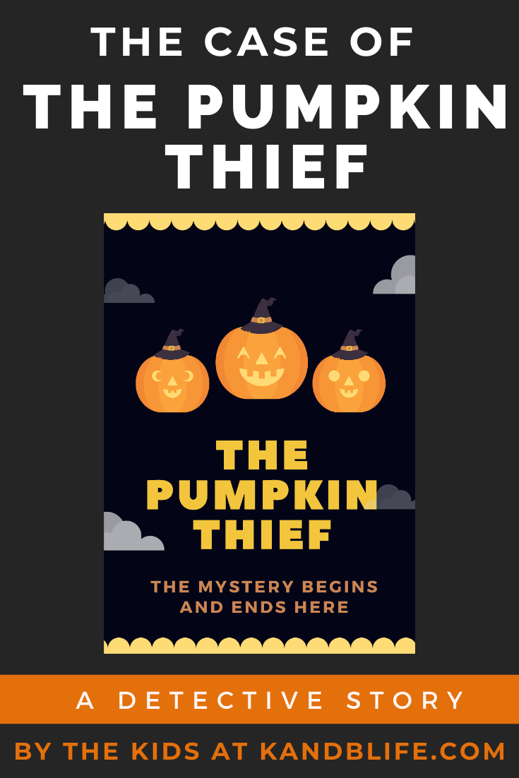 Book cover for the detective story, The Pumpkin Thief.