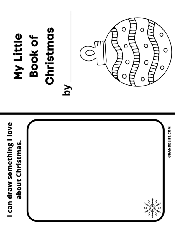 Printable Christmas Activity Booklet Sample Page