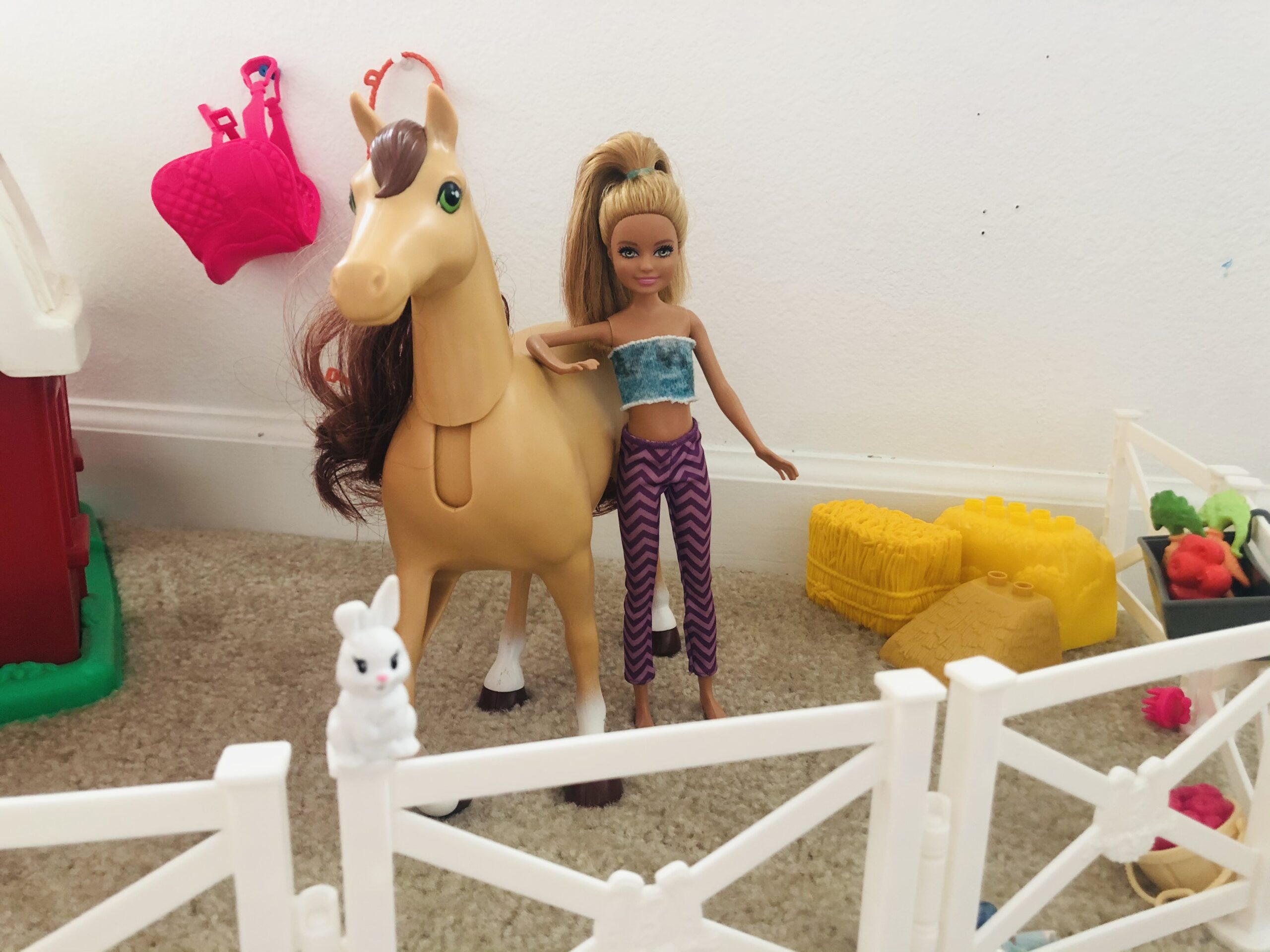 A Stacie Doll and a horse for the Barbie doll short story, Riding With The Volkswaggon's!