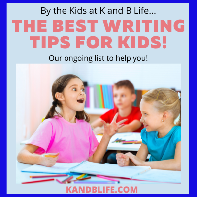 A girl looking excited for the The Best Writing Tips for Kids (By Kids) Article.