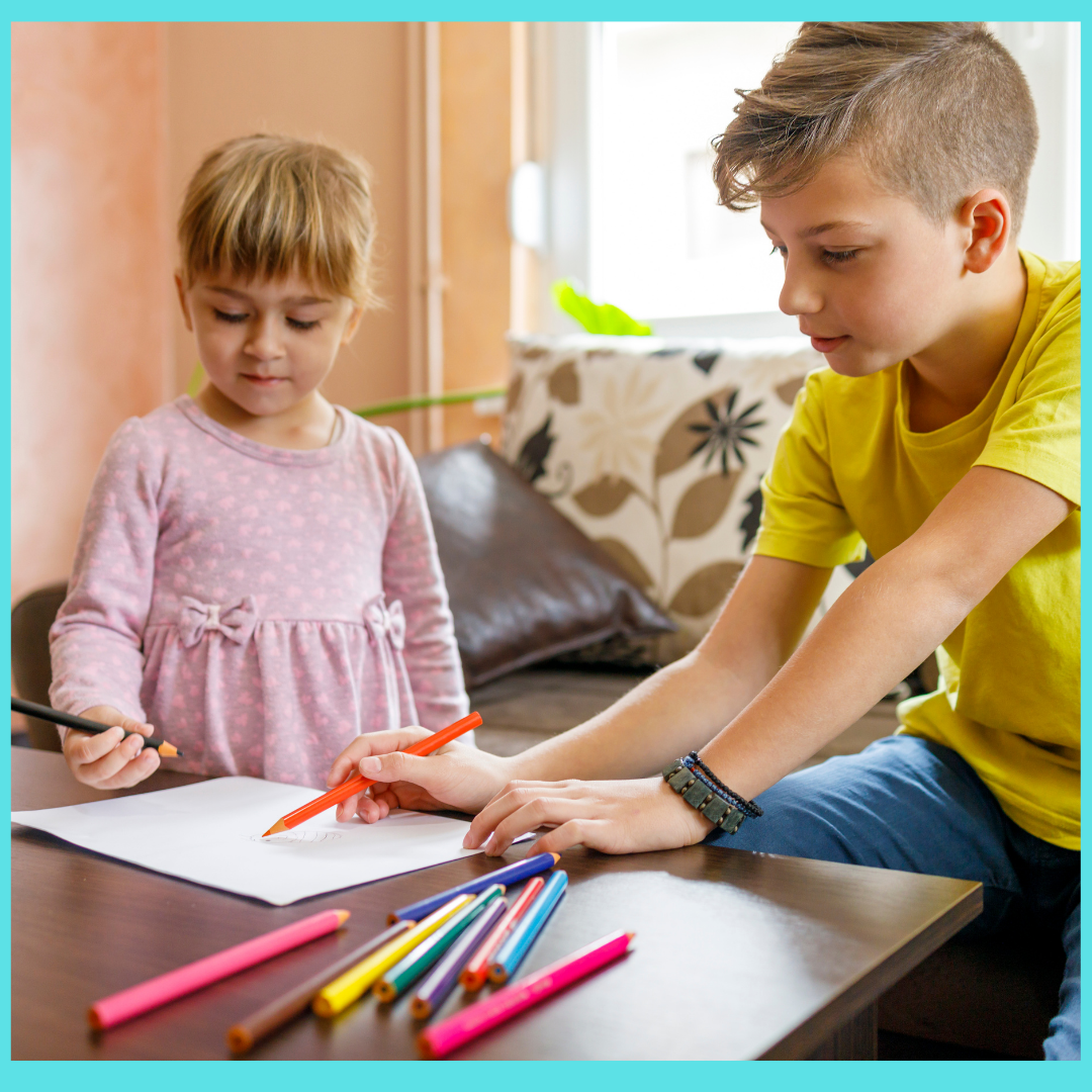 Kids coloring for the Spanish Dual Language Summer coloring Book.