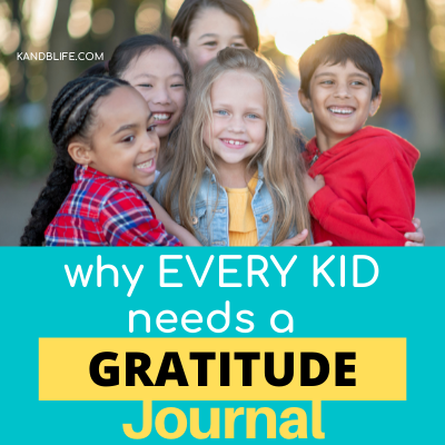 Why Every Kid Needs a Gratitude Journal Article. Picture of kids being happy and hugging. https://kandblife.com