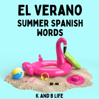 Summer Spanish Words article with a Flamingo on it.