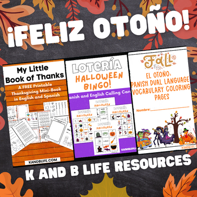 Are you looking for FUN Fal Spanish Activities to do with your kids? We got you covered with Coloring Sheets, ABC Order Worksheets, Bingo and more!